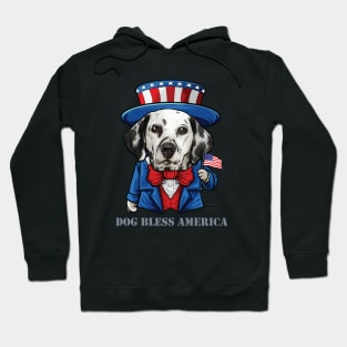 Dalmatian Dog Bless America Hoodie